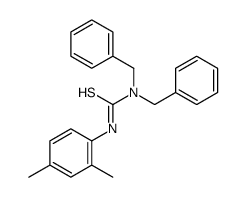 1,1-dibenzyl-3-(2,4-dimethylphenyl)thiourea结构式