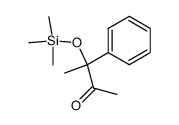 3-phenyl-3-(trimethylsilyloxy)butan-2-one结构式