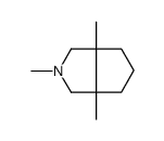 2,3a,6a-trimethyl-3,4,5,6-tetrahydro-1H-cyclopenta[c]pyrrole结构式