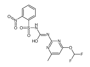 1-[4-(difluoromethoxy)-6-methylpyrimidin-2-yl]-3-(2-nitrophenyl)sulfonylurea结构式