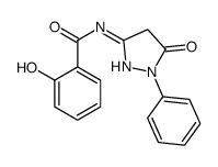 2-hydroxy-N-(5-oxo-1-phenyl-4H-pyrazol-3-yl)benzamide结构式