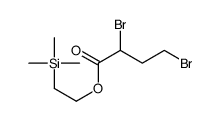 2-trimethylsilylethyl 2,4-dibromobutanoate结构式