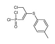 1-(3-chloro-1-dichlorophosphorylprop-1-en-2-yl)sulfanyl-4-methylbenzene Structure