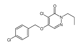 4-chloro-5-[(4-chlorophenyl)methoxy]-2-propylpyridazin-3-one Structure