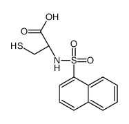 (2R)-2-(naphthalen-1-ylsulfonylamino)-3-sulfanylpropanoic acid结构式