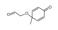 2-(1-methyl-4-oxocyclohexa-2,5-dien-1-yl)oxyacetaldehyde结构式