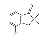 2,3-DIHYDRO-2,2-DIMETHYL-4-FLUORO-1H-INDEN-1-ONE结构式