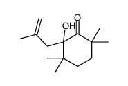 2-hydroxy-3,3,6,6-tetramethyl-2-(2-methylprop-2-enyl)cyclohexan-1-one Structure