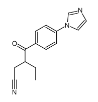 3-(4-(1H-imidazol-1-yl)benzoyl)pentanenitrile结构式