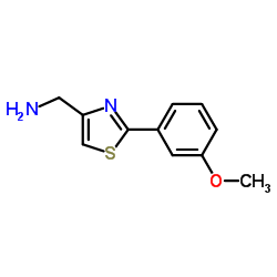 C-[2-(3-METHOXY-PHENYL)-THIAZOL-4-YL]-METHYLAMINE结构式