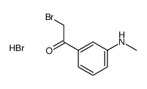 2-bromo-1-[3-(methylamino)phenyl]ethanone,hydrobromide Structure