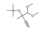 3,3-dimethoxy-2-methyl-2-trimethylsilyloxypropanenitrile结构式