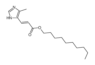 decyl 3-(5-methyl-1H-imidazol-4-yl)prop-2-enoate结构式