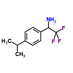 2,2,2-Trifluoro-1-(4-isopropylphenyl)ethanamine结构式