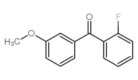 2-FLUORO-3'-METHOXYBENZOPHENONE Structure