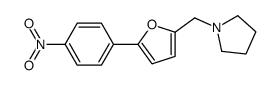 1-[[5-(4-nitrophenyl)furan-2-yl]methyl]pyrrolidine结构式