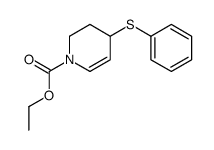 ethyl 4-phenylsulfanyl-3,4-dihydro-2H-pyridine-1-carboxylate结构式