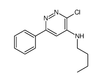 N-butyl-3-chloro-6-phenylpyridazin-4-amine结构式