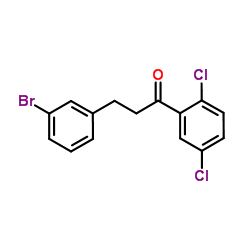 3-(3-Bromophenyl)-1-(2,5-dichlorophenyl)-1-propanone Structure