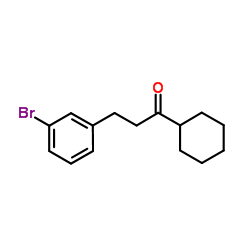 3-(3-Bromophenyl)-1-cyclohexyl-1-propanone Structure