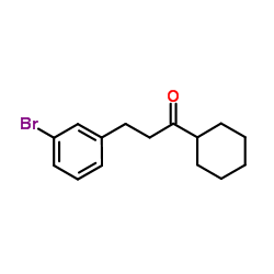 3-(3-Bromophenyl)-1-cyclohexyl-1-propanone structure