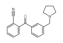 2-CYANO-3'-PYRROLIDINOMETHYL BENZOPHENONE结构式