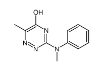 6-methyl-3-(N-methylanilino)-2H-1,2,4-triazin-5-one结构式