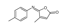 4-methyl-5-(4-methylphenyl)iminofuran-2-one结构式