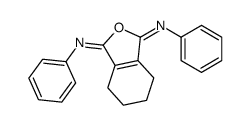 1-N,3-N-diphenyl-4,5,6,7-tetrahydro-2-benzofuran-1,3-diimine结构式