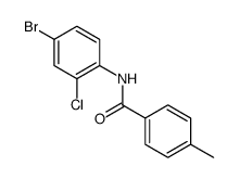 Benzamide, N-(4-bromo-2-chlorophenyl)-4-methyl结构式