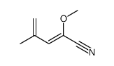 2-methoxy-4-methylpenta-2,4-dienenitrile结构式