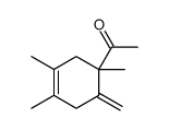 1-(1,3,4-trimethyl-6-methylidenecyclohex-3-en-1-yl)ethanone Structure
