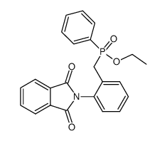 ethyl (2-phthalimidobenzyl)phenylphosphinate结构式