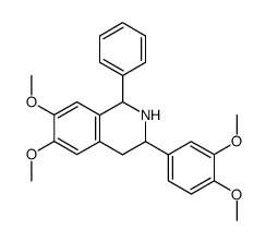 1-Phenyl-3-(3,4-dimethoxyphenyl)-6,7-dimethoxytetrahydroisoquinoline结构式