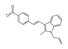 2-methyl-3-[2-(4-nitrophenyl)ethenyl]-1-prop-2-enylindole结构式