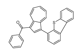 (3-dibenzothiophen-4-ylazulen-1-yl)-phenylmethanone结构式