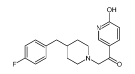 5-[2-[4-[(4-fluorophenyl)methyl]piperidin-1-yl]acetyl]-1H-pyridin-2-one结构式