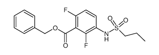 2,6-difIuoro-3-(propane-1-sulfonylamino)-benzoic acid benzyl ester Structure
