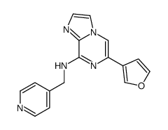 6-(furan-3-yl)-N-(pyridin-4-ylmethyl)imidazo[1,2-a]pyrazin-8-amine Structure