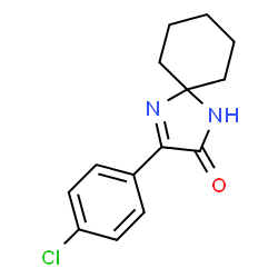 3-(4-Chlorophenyl)-1,4-diazaspiro-[4.5]dec-3-en-2-one Structure