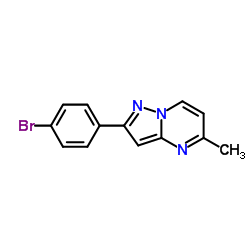 2-(4-Bromophenyl)-5-methylpyrazolo[1,5-a]pyrimidine结构式