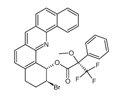 (1S,2S)-2-bromo-1,2,3,4-tetrahydrodibenzo[c,h]acridin-1-yl 3,3,3-trifluoro-2-methoxy-2-phenylpropanoate Structure