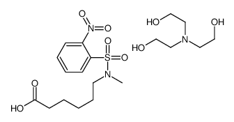 6-[methyl[(nitrophenyl)sulphonyl]amino]hexanoic acid, compound with 2,2',2''-nitrilotriethanol (1:1)结构式