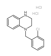 1-(2-氯-苄基)-1,2,3,4-四氢-喹噁啉双盐酸盐结构式