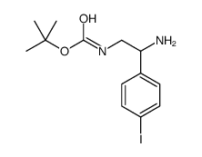 tert-butyl N-[2-amino-2-(4-iodophenyl)ethyl]carbamate Structure