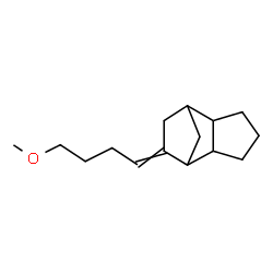 octahydro-5-(4-methoxybutylidene)-4,7-methano-1H-indene Structure