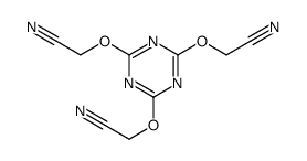 2-[[4,6-bis(cyanomethoxy)-1,3,5-triazin-2-yl]oxy]acetonitrile Structure