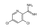 3,5-dichloropyridine-2-carboximidamide结构式