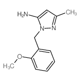 2-(2-Methoxy-benzyl)-5-methyl-2H-pyrazol-3-ylamine Structure