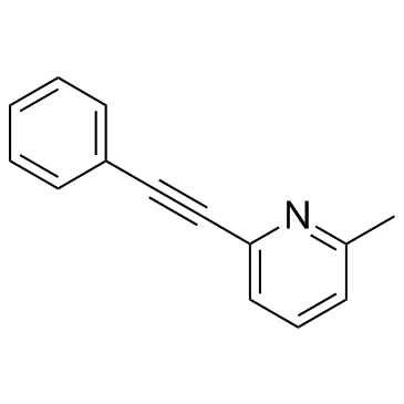 2-甲基-6-(苯基乙炔基)吡啶结构式